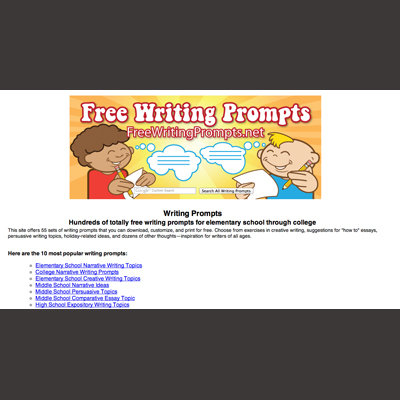 New Free Writing Prompts